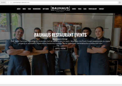 Vancouver Restaurant WordPress Web Development