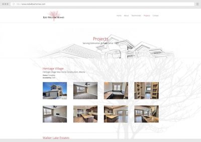 Edmonton Home Construction WordPress Web Design