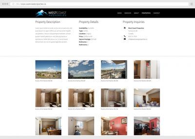 Vancouver Real Estate Property Management WordPress Web Design