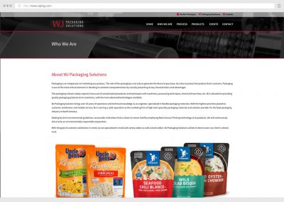 Vancouver Richmond Food Packaging WordPress Web Design