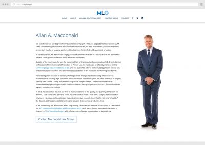 Vancouver Litigation Law Firm Lawyer WordPress Web Design