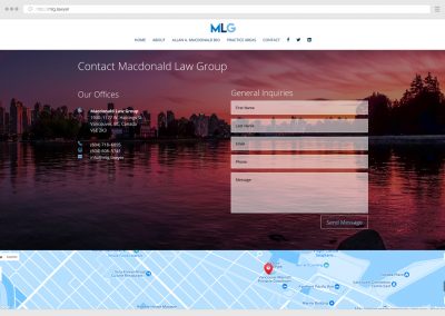 Vancouver Litigation Law Firm Lawyer WordPress Web Design