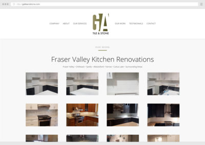 Fraser Valley Tile Setters WordPress Web Design